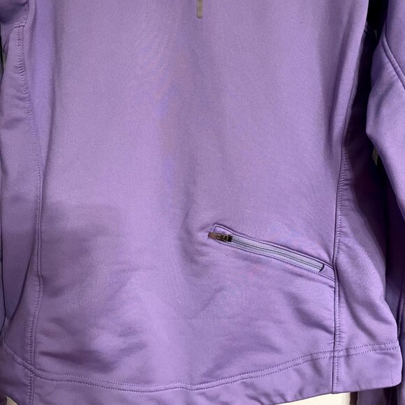 Women's NIKE Dri-Fit Purple Half Zip Long Sleeve Pullover Sweatshirt Size S - Picture 7 of 10
